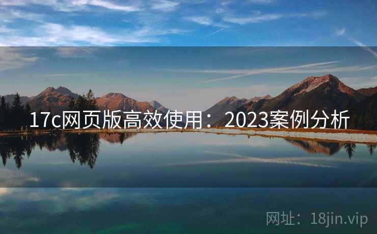 17c网页版高效使用：2023案例分析  第1张