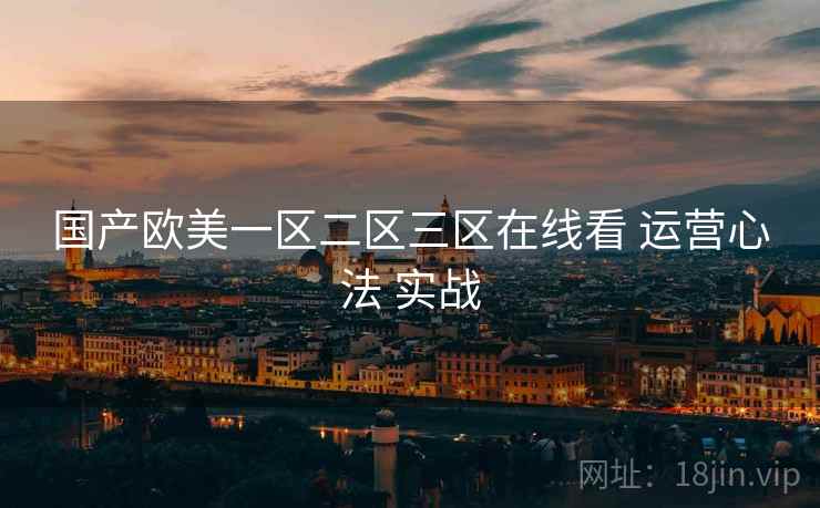 国产欧美一区二区三区在线看 运营心法 实战  第1张