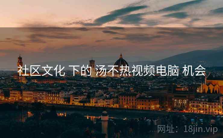 社区文化 下的 汤不热视频电脑 机会  第2张