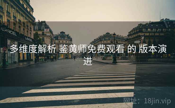 多维度解析 鉴黄师免费观看 的 版本演进  第1张