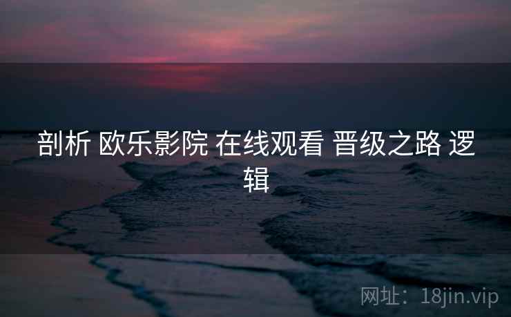 剖析 欧乐影院 在线观看 晋级之路 逻辑  第1张
