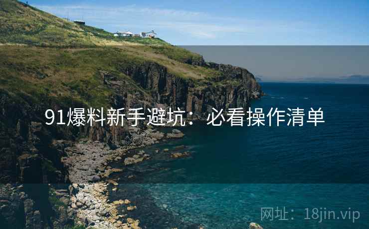 91爆料新手避坑：必看操作清单  第1张