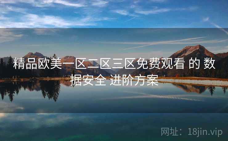 精品欧美一区二区三区免费观看 的 数据安全 进阶方案  第1张
